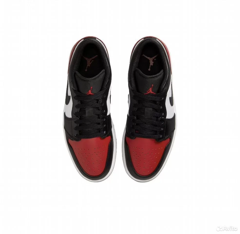 Кроссовки Nike Air Jordan 1 Low Bred Toe - миниатюра 3