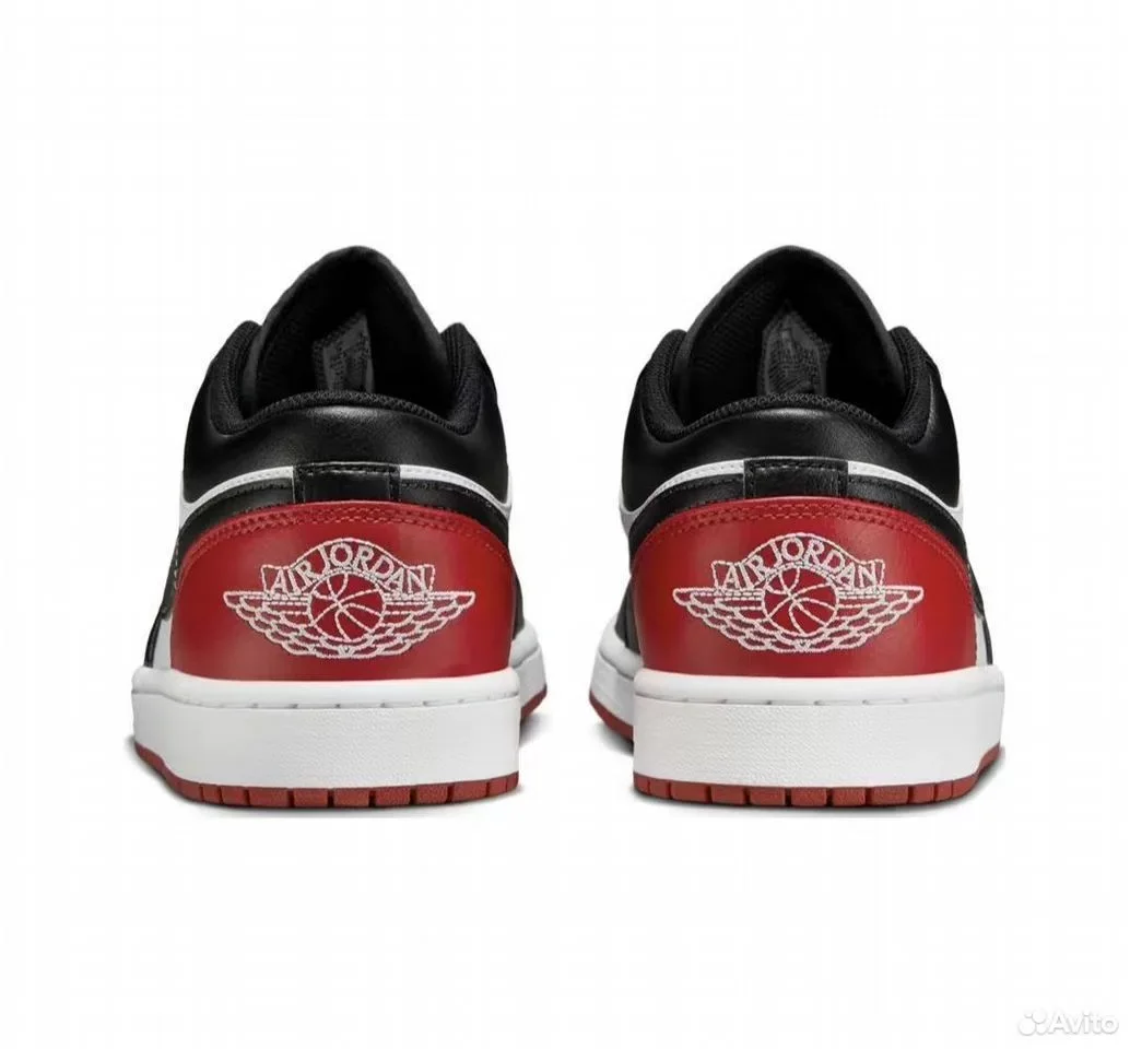 Кроссовки Nike Air Jordan 1 Low Bred Toe - миниатюра 4