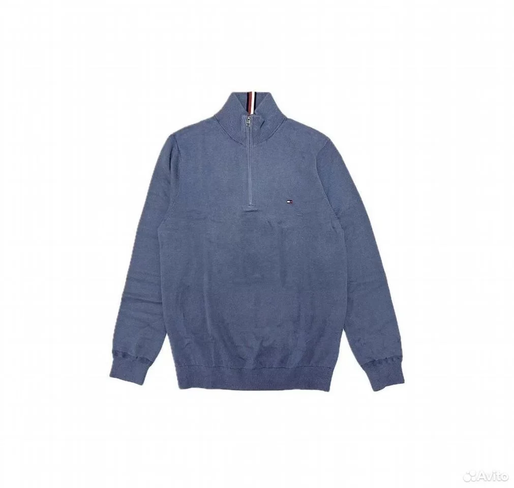 Кофта на молнии Tommy Hilfiger Light Blue - изображение 1