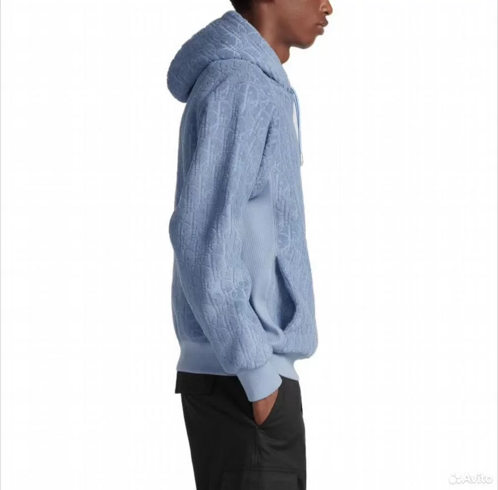 Худи Dior Blue FW23 Relaxed-Fit - миниатюра 3