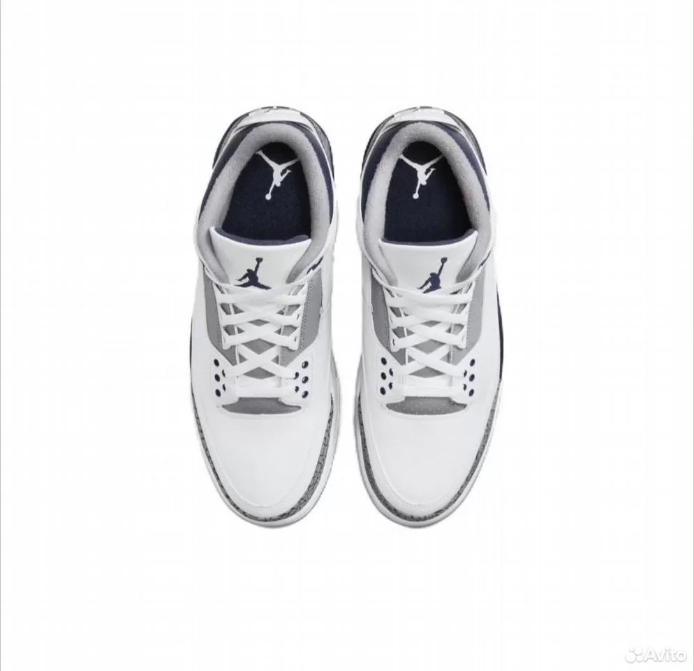 Кроссовки Nike Air Jordan 3 Midnight Navy - миниатюра 4