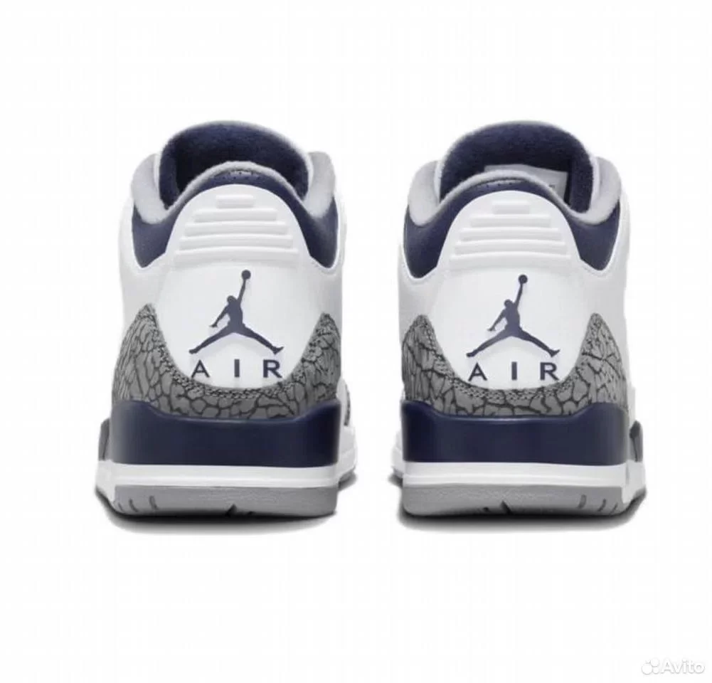 Кроссовки Nike Air Jordan 3 Midnight Navy - миниатюра 5