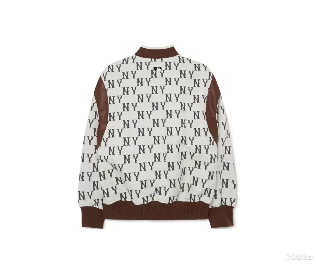 Бомбер MLB Boutique Beige and Brown - миниатюра 2