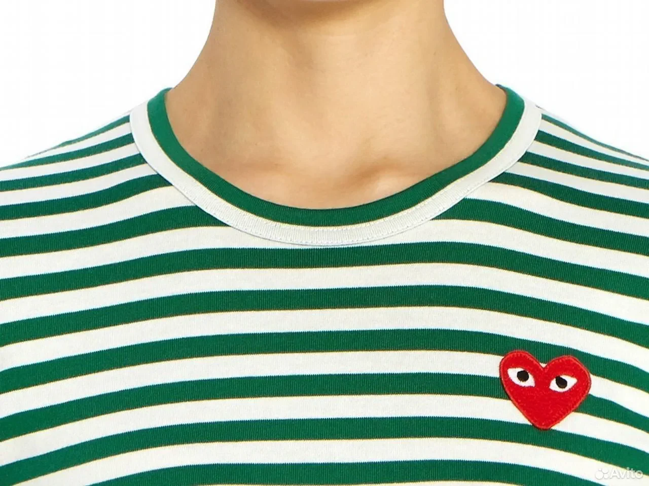 Лонгслив CDG Play Kawakubo Rei Love Round Neck - миниатюра 2