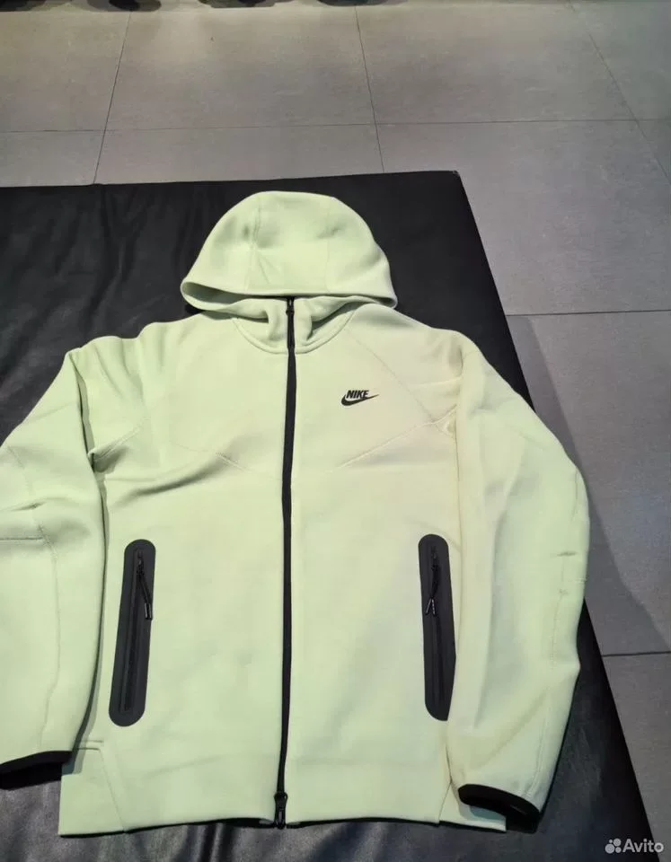 Зип кофта Nike Tech Fleece Windrunner Green - миниатюра 3