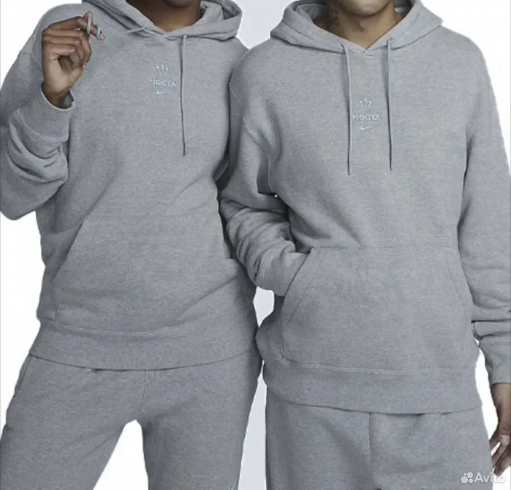 Худи Nike x Nocta Drake Grey SS22 - миниатюра 4