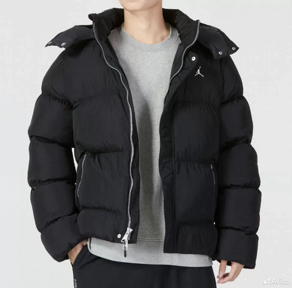 Пуховик Jordan Essentials Puffer Jacket Black - миниатюра 4