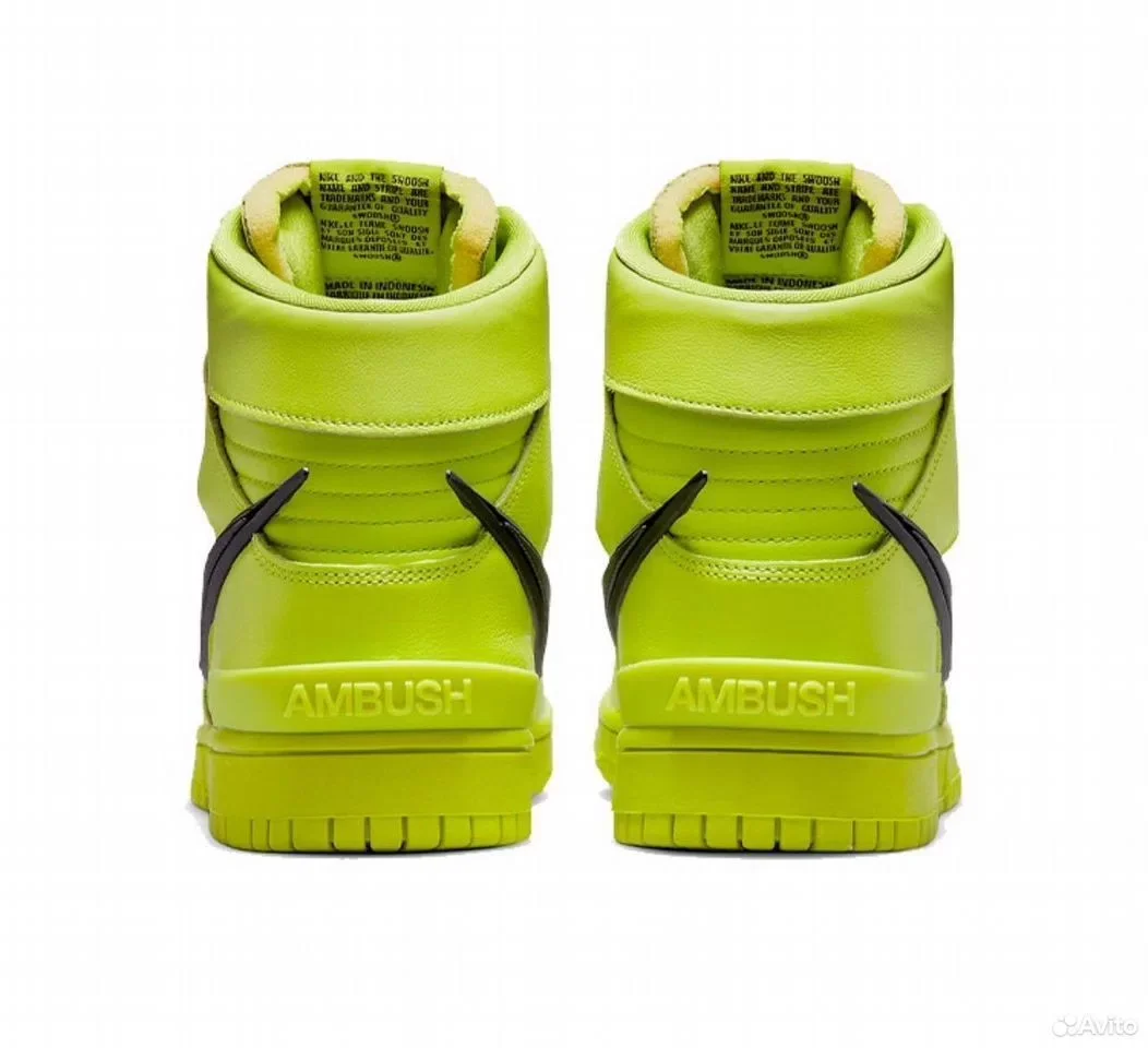 Кроссовки ambush X Nike Dunk High "Flash Lime" - изображение 1