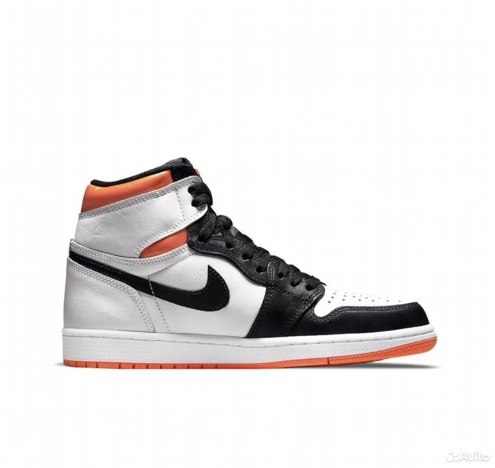 Кроссовки AIR Jordan 1 High Retro Electro Orange - миниатюра 2