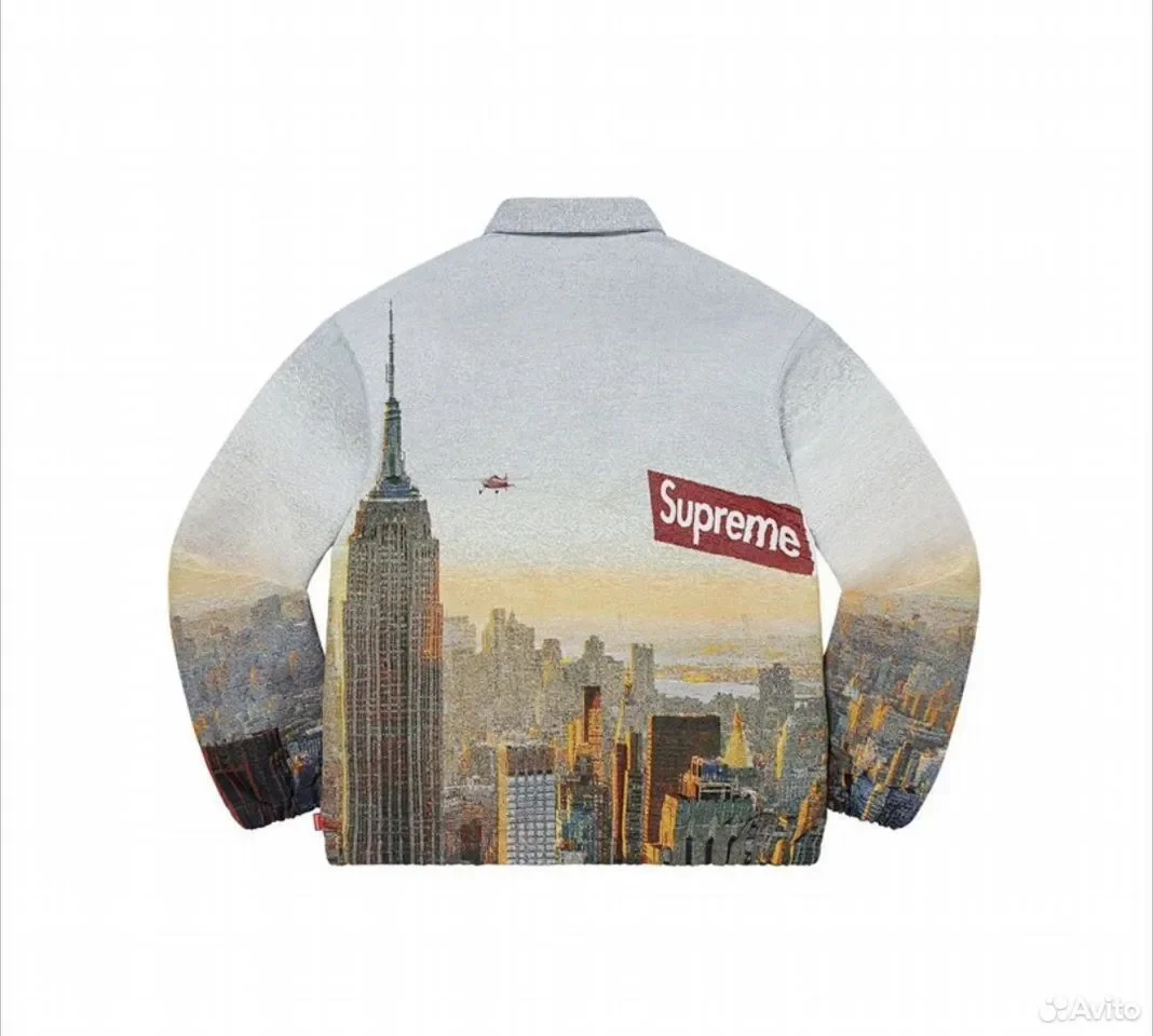 Кофта Бомбер Supreme Aerial Tapestry Harrington - миниатюра 2