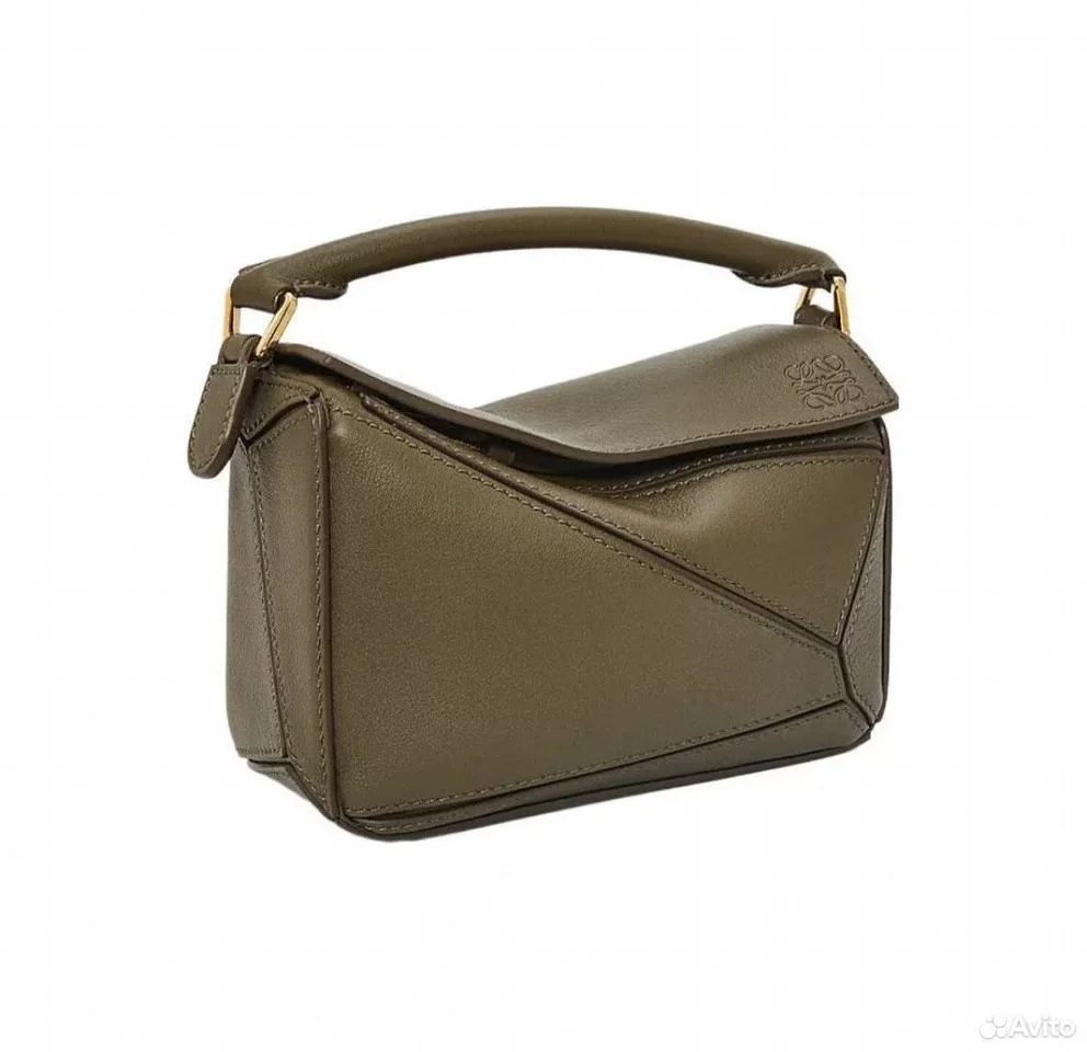Сумка Loewe Puzzle Anagram Green - миниатюра 2