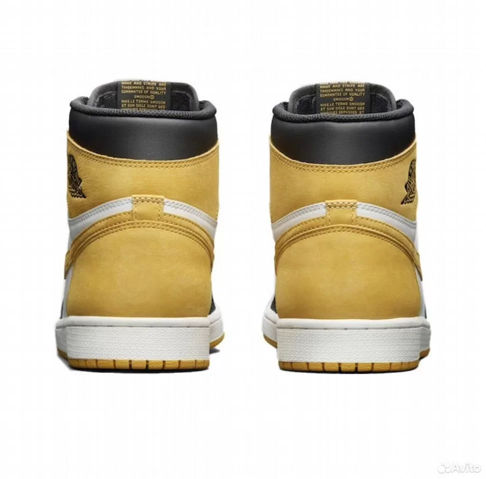 Кроссовки Nike Air Jordan 1 High OG Yellow Ochre - миниатюра 2