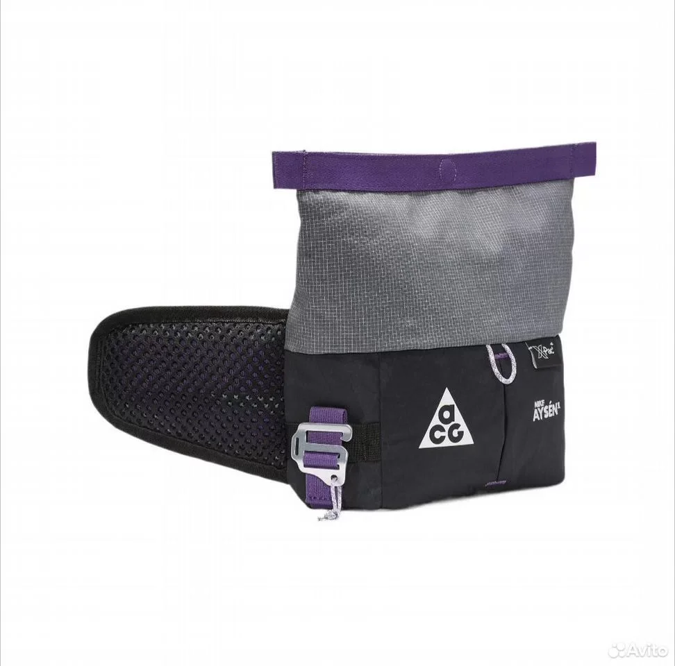 Сумка Nike Aysen Black and Violet 3L - миниатюра 3