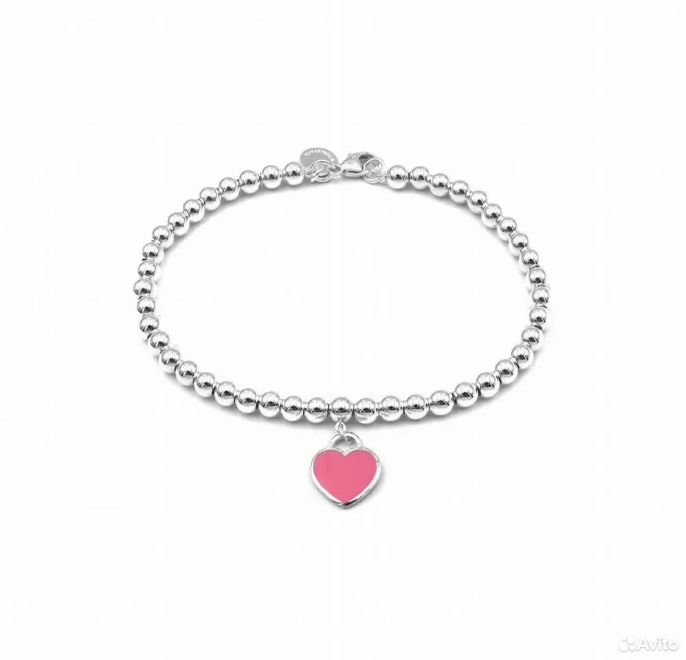 Браслет Tiffany Blue Heart Tag Bead - миниатюра 2