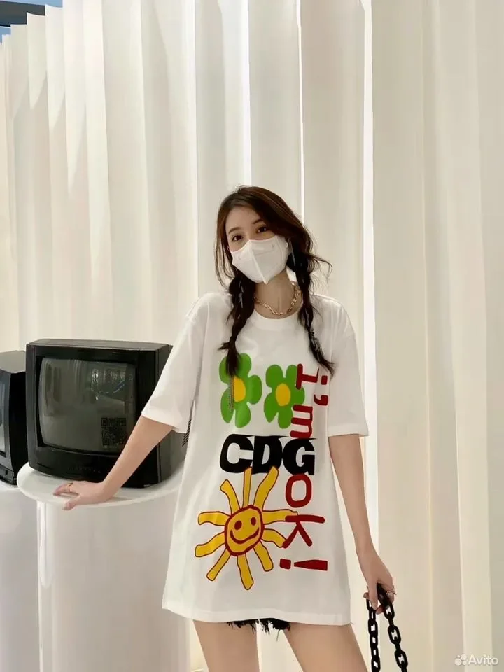 Футболка CDG x Cactus Plant Flea Market - миниатюра 4