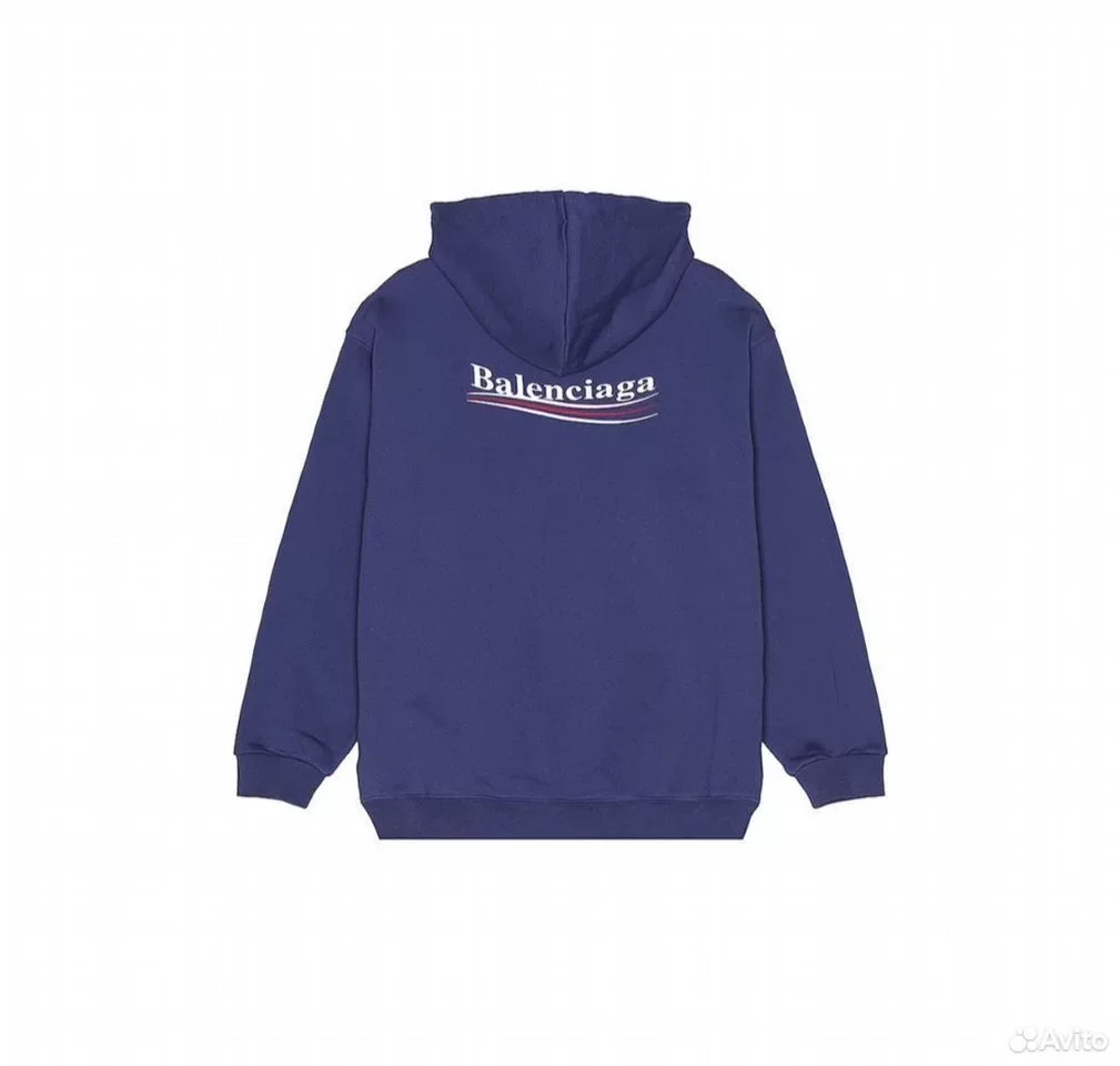 Худи Balenciaga Logo Hoodie - миниатюра 6