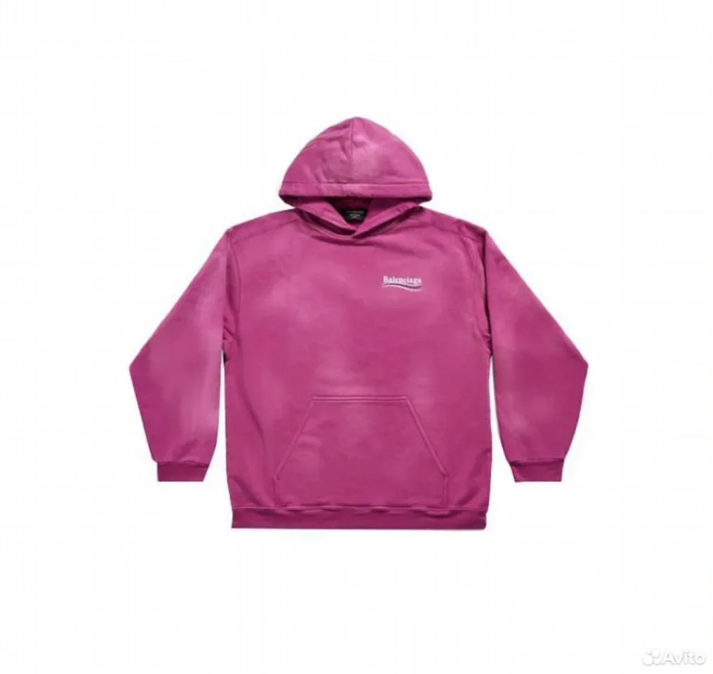 Худи Balenciaga Logo Hoodie - миниатюра 8
