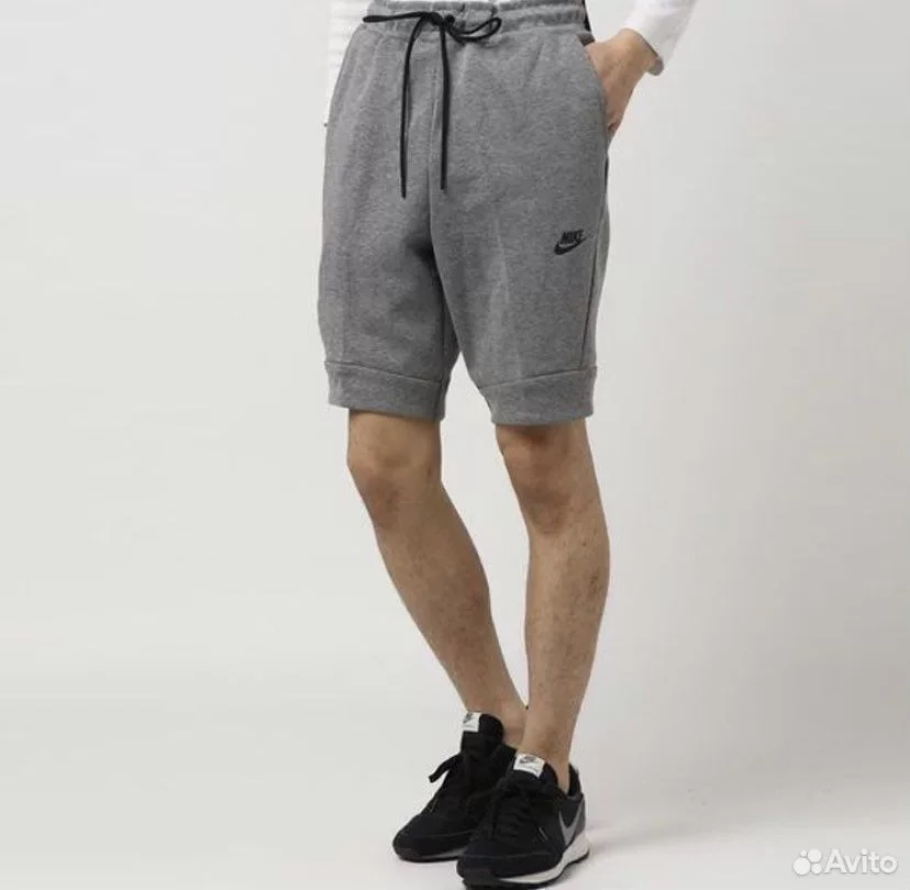 Шорты Nike Tech Fleece Alphabet Logo Printing - миниатюра 3