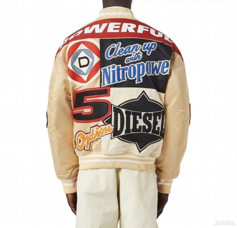 Кофта Бомбер Diesel Motorsport Beige - миниатюра 2