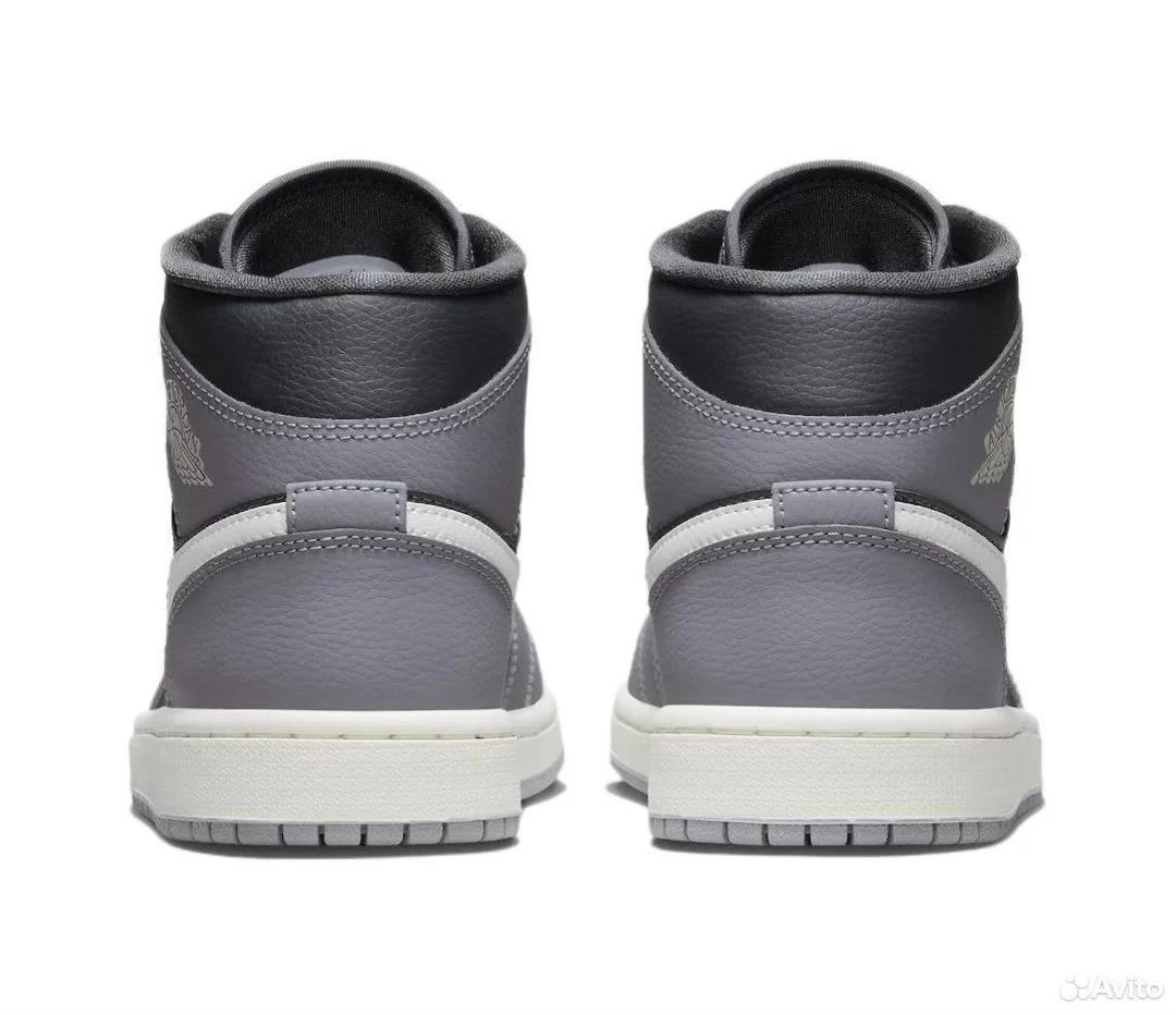 Кроссовки Nike Air Jordan 1 Mid Cement Grey - миниатюра 4