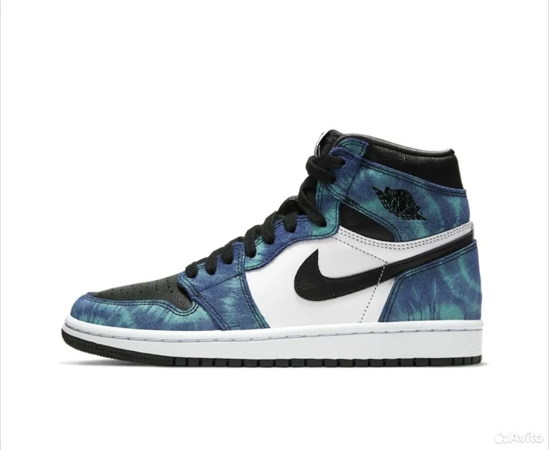 Кроссовки nike AIR Jordan 1 High Tie Dye - изображение 1