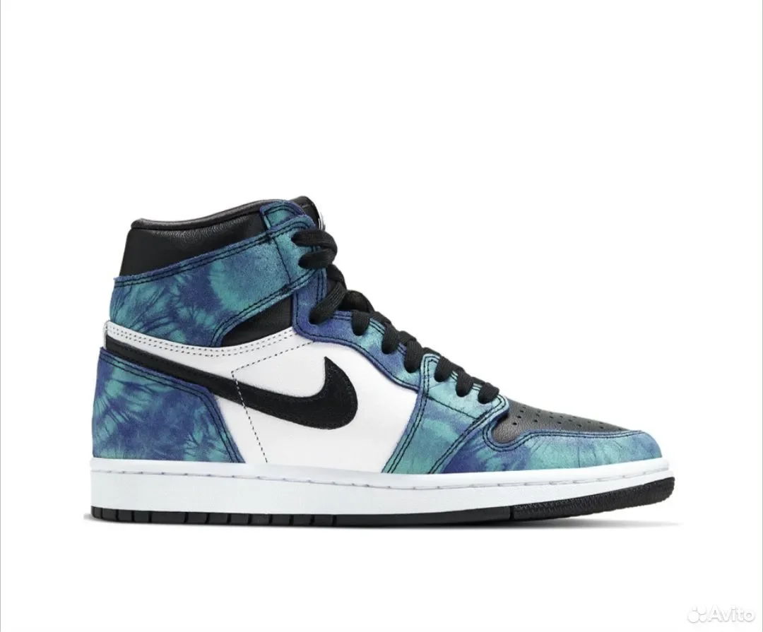 Кроссовки nike AIR Jordan 1 High Tie Dye - миниатюра 2