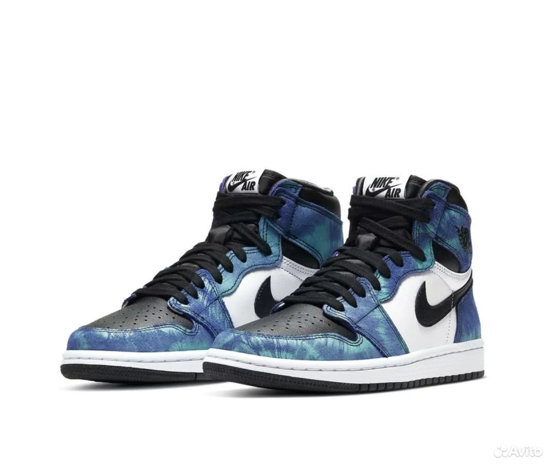 Кроссовки nike AIR Jordan 1 High Tie Dye - миниатюра 3