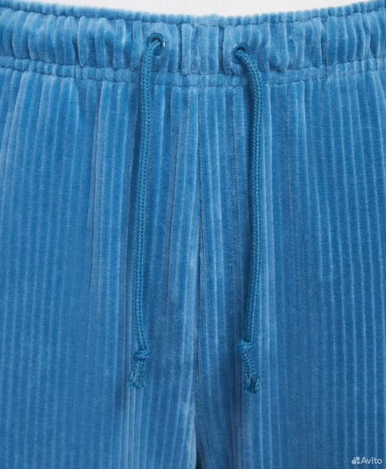 Штаны Nike NSW Velour Logo Blue - миниатюра 5