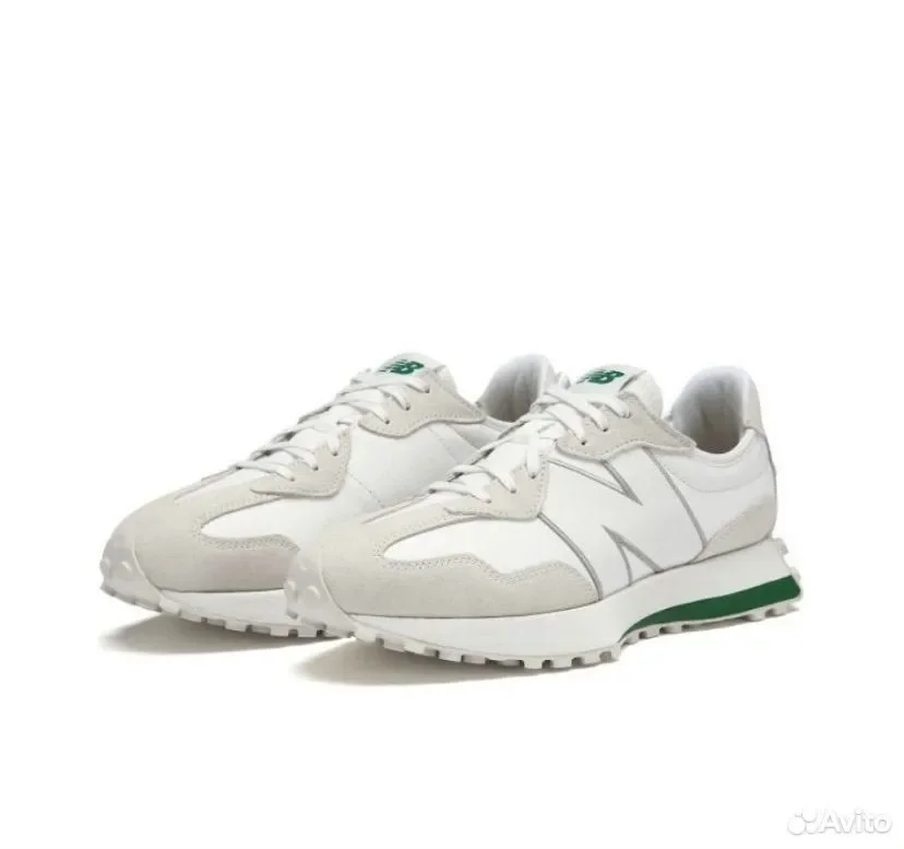 Кроссовки New Balance 327 «White Succulent Green» - миниатюра 2