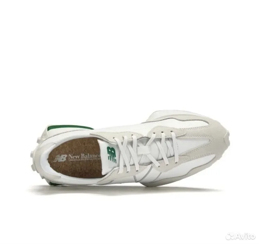 Кроссовки New Balance 327 «White Succulent Green» - миниатюра 3