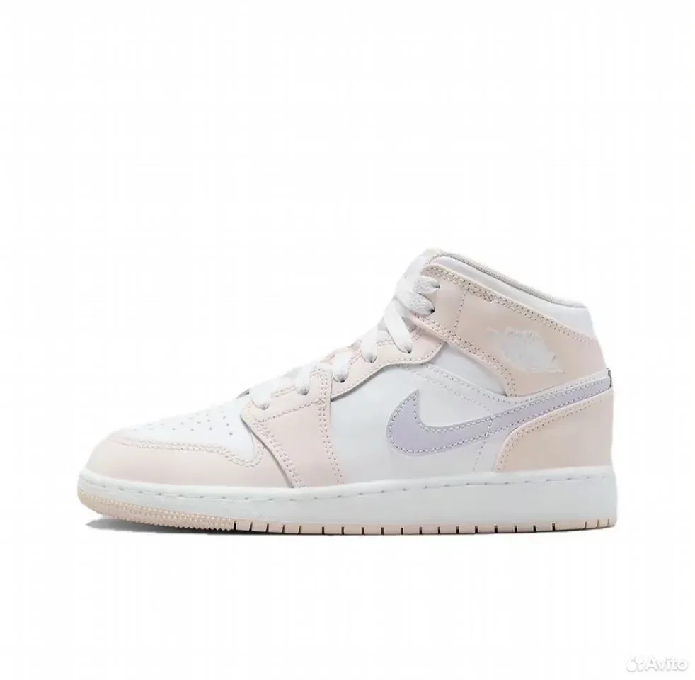 Кроссовки Nike Air Jordan 1 Mid Pink Wash - миниатюра 2