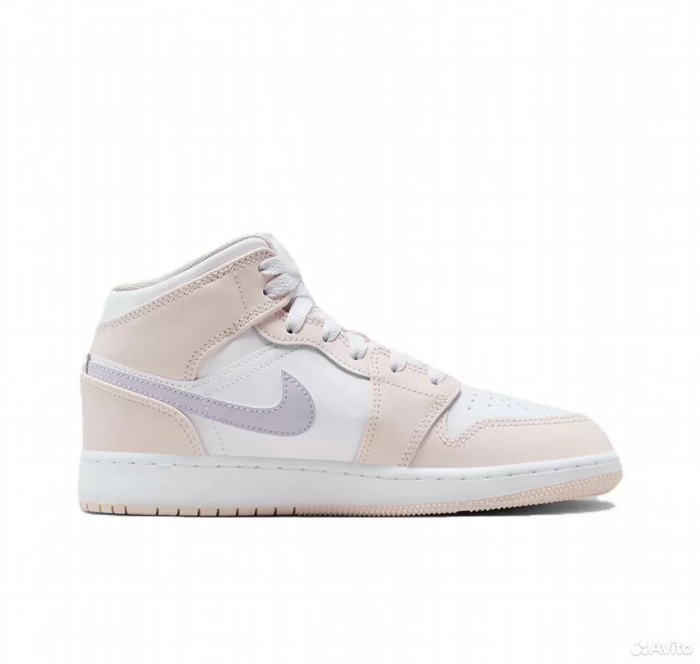Кроссовки Nike Air Jordan 1 Mid Pink Wash - миниатюра 3