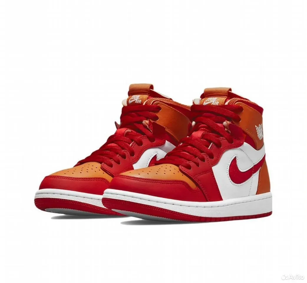 Кроссовки Air Jordan 1 zoom cmft Fire red Hot - миниатюра 3