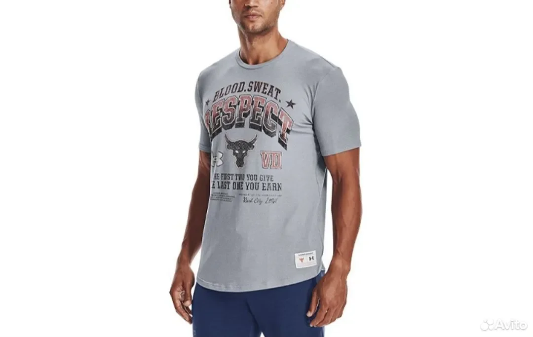 Футболка Under Armour Project Rock Grey - миниатюра 2