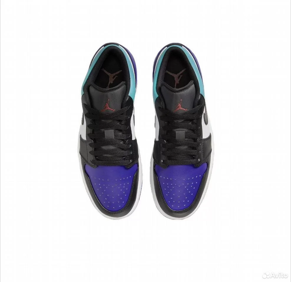 Кроссовки Nike Air Jordan 1 Low Blue - миниатюра 9