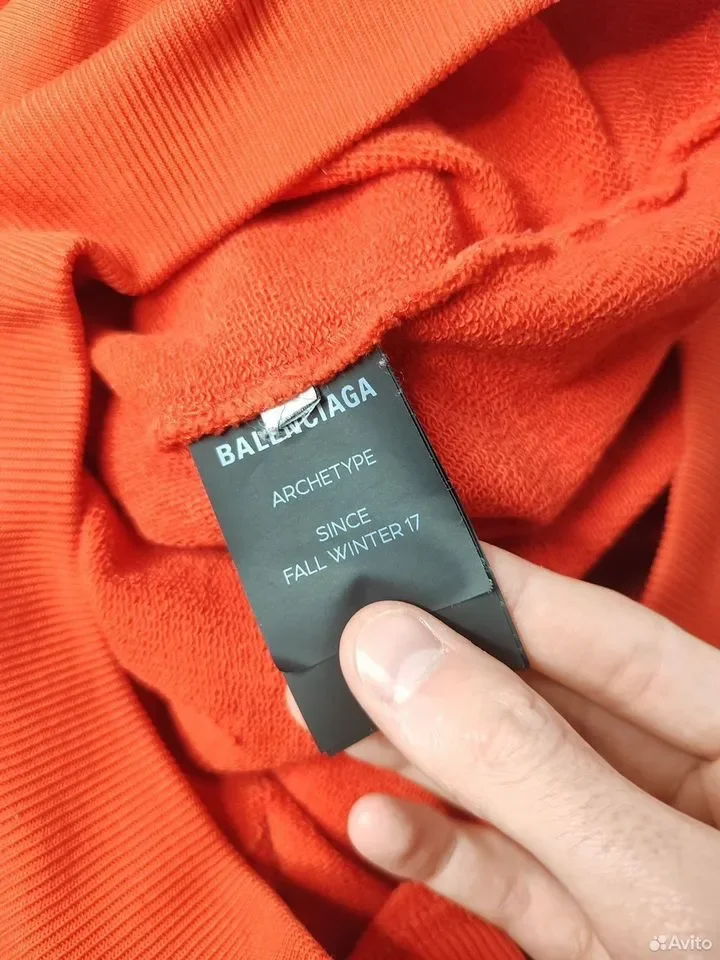 Худи Balenciaga Logo Red - миниатюра 6