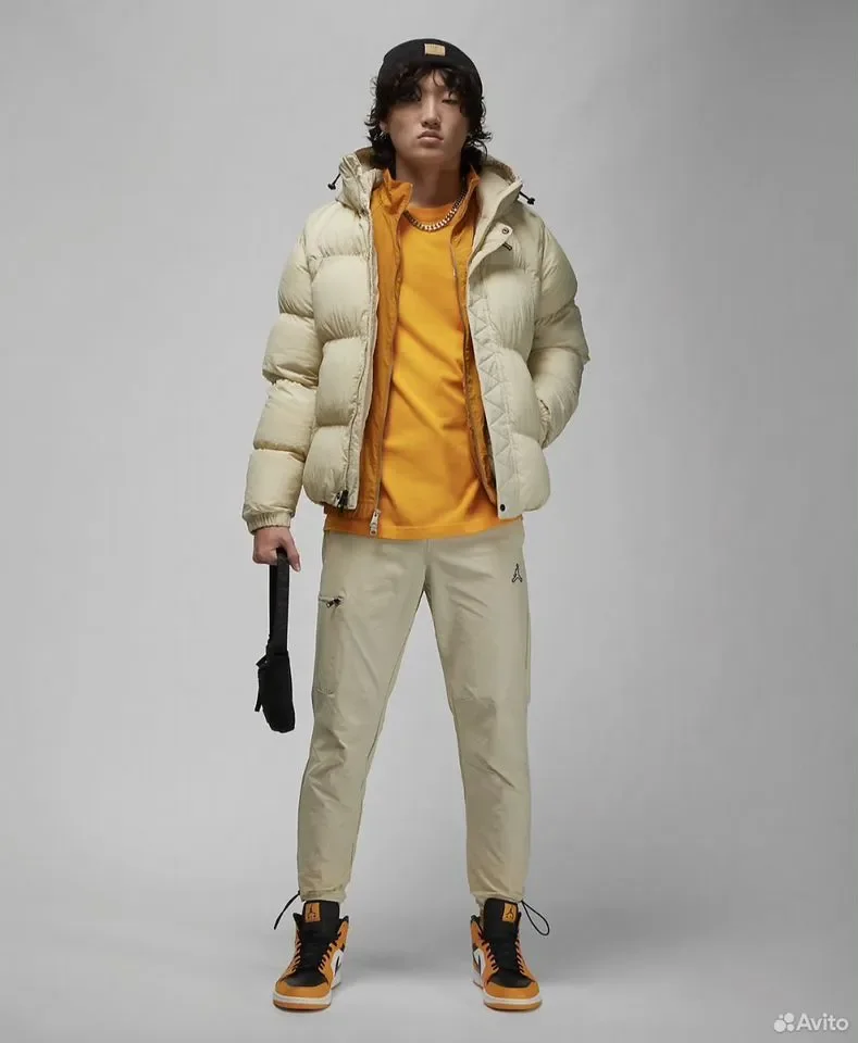 Пуховик Jordan Puffer Jacket Essentials Logo White - миниатюра 3