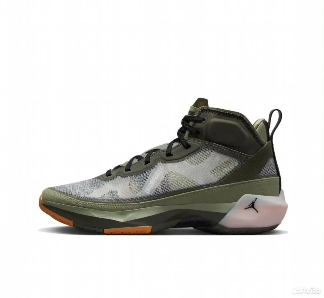 Кроссовки Undefeated x Air Jordan 37 Oil Green - изображение 1