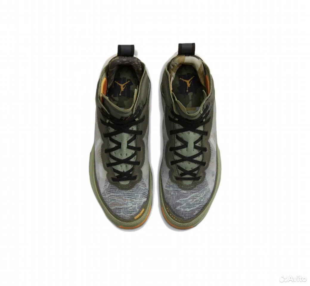 Кроссовки Undefeated x Air Jordan 37 Oil Green - миниатюра 4