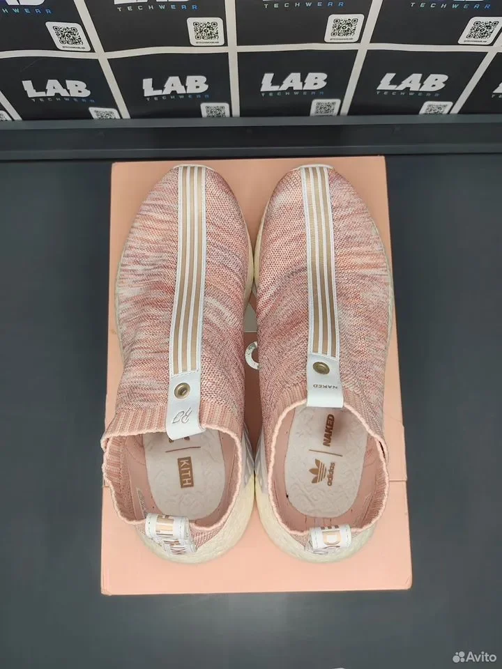 Кроссовки Adidas NMD CS2 Kith X Naked Pink - миниатюра 4