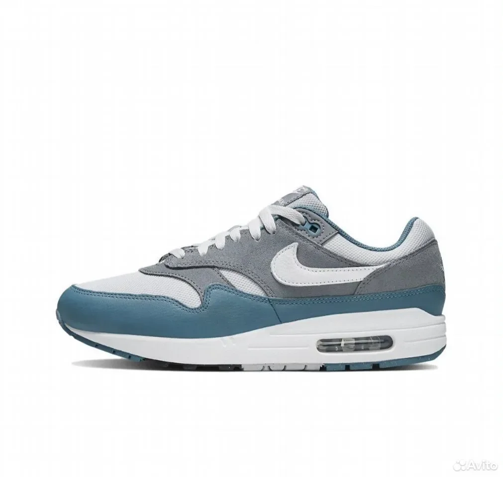 Кроссовки Nike Air Max 1 Noise Aqua and Cool Grey - миниатюра 3