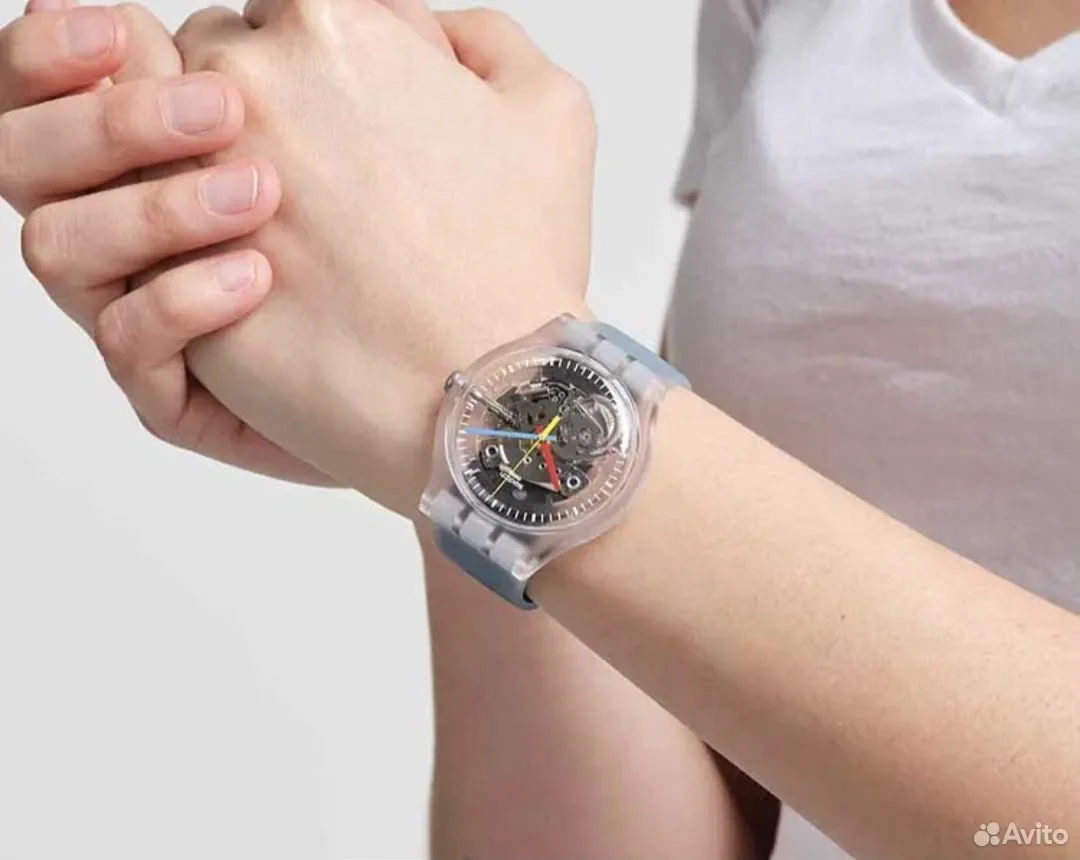 Часы Swatch Clearly Black Srtiped - миниатюра 5