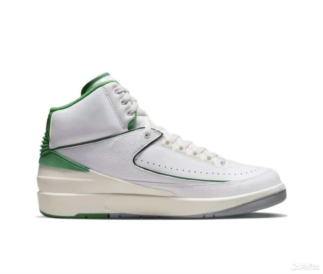 Кроссовки Nike Air Jordan 2 Lucky Green - миниатюра 2
