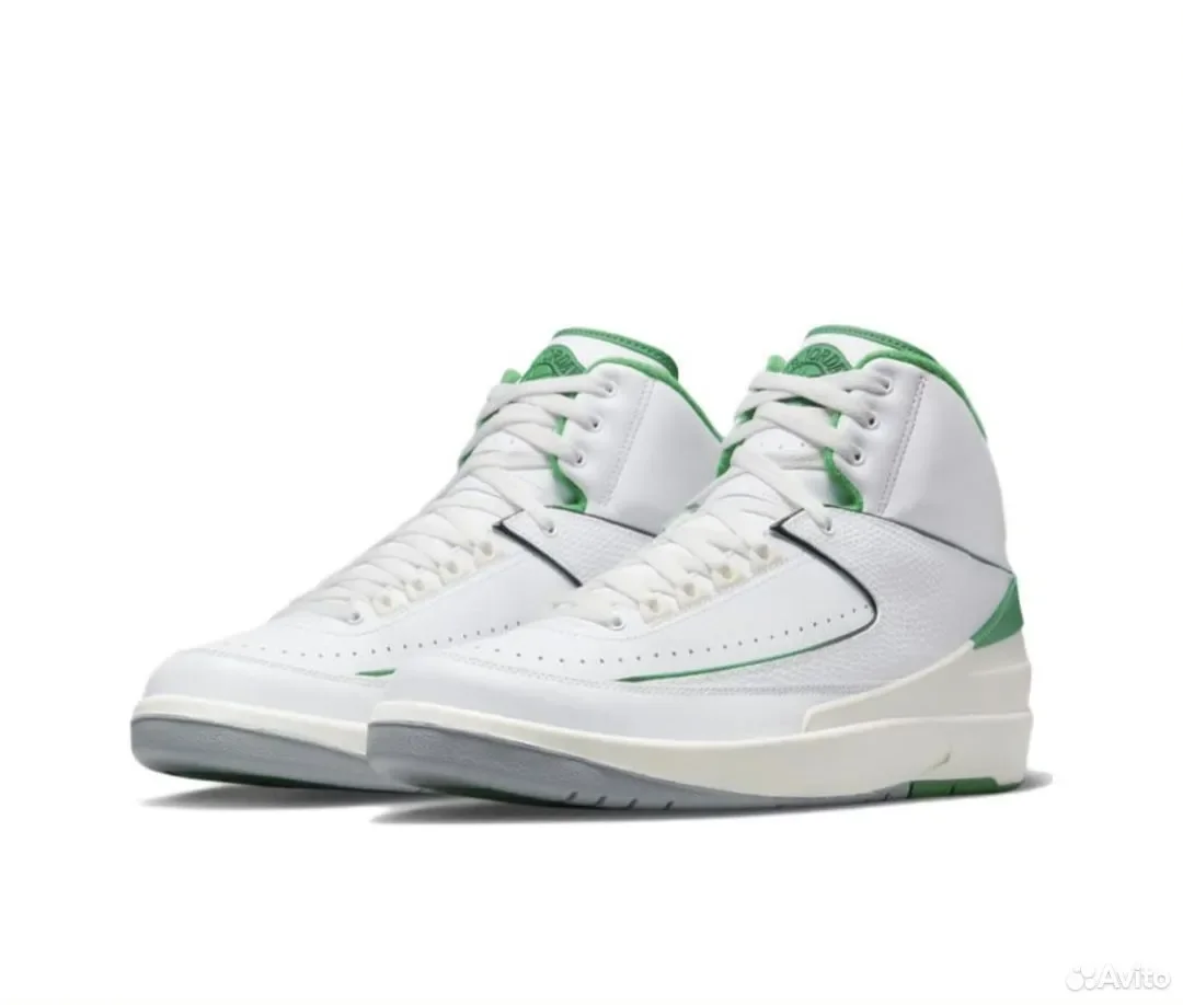 Кроссовки Nike Air Jordan 2 Lucky Green - миниатюра 3