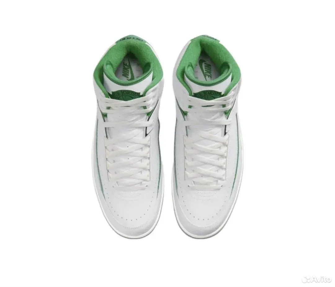 Кроссовки Nike Air Jordan 2 Lucky Green - миниатюра 4