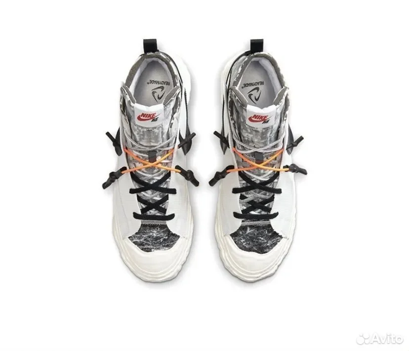 Кроссовки Nike Blazer Mid x readymade White - миниатюра 4