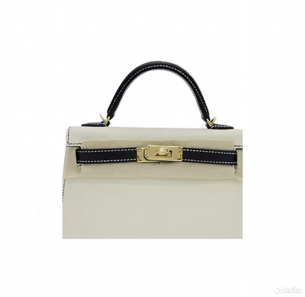 Сумка Hermes Mini Kelly White - миниатюра 4