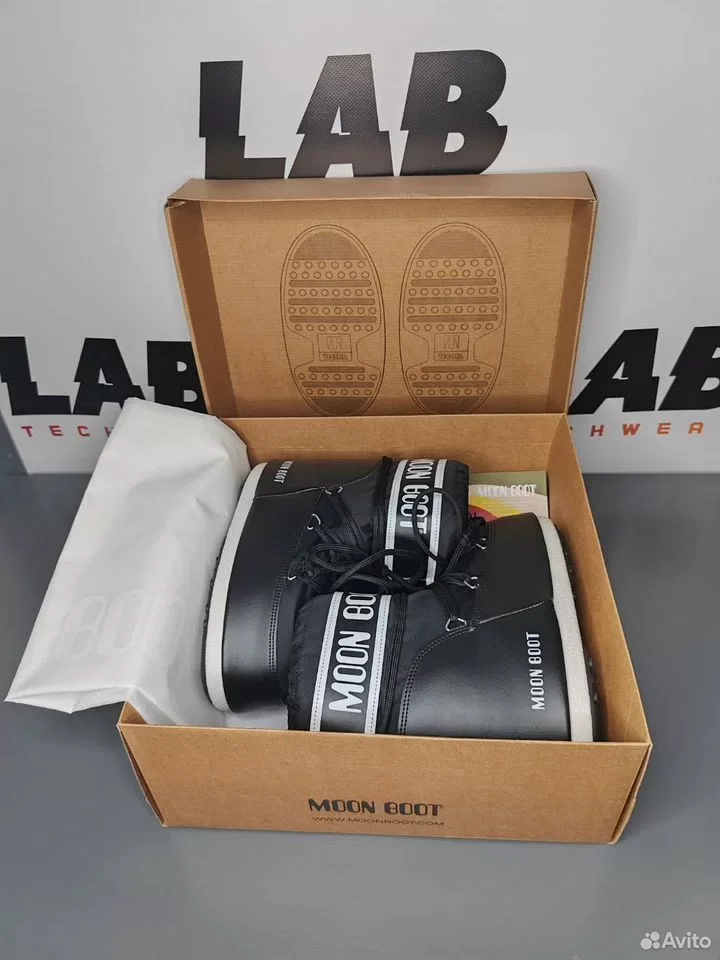 Ботинки Moon Boot Black - миниатюра 2