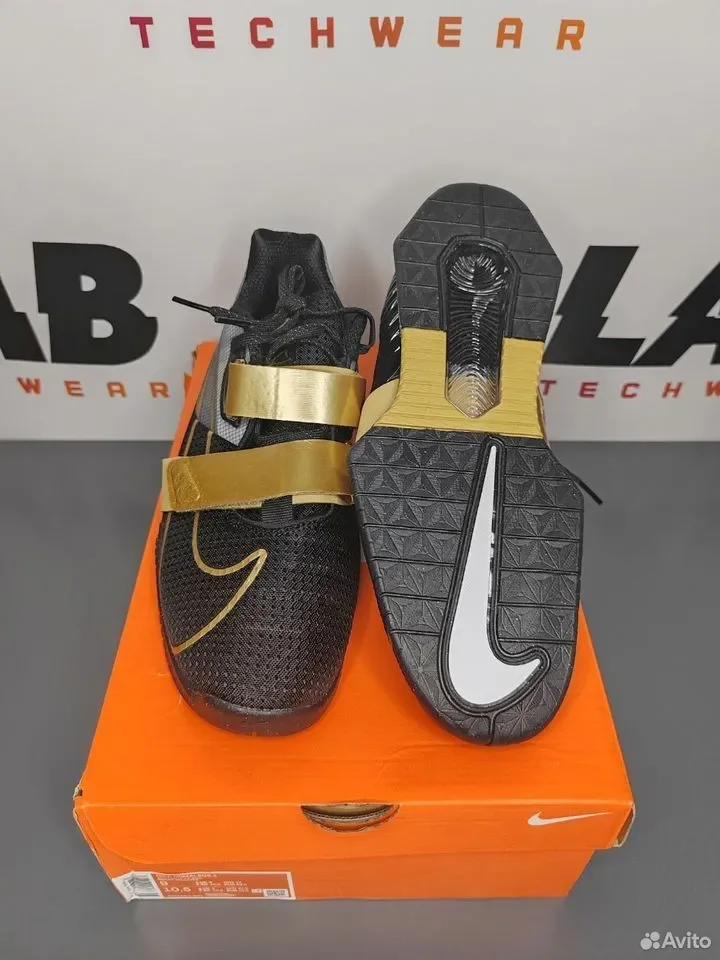 Штангетки Nike Romaleos 4 Metallic Gold - миниатюра 2