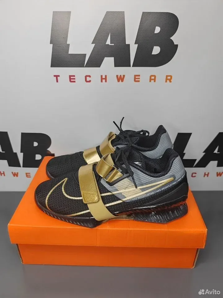 Штангетки Nike Romaleos 4 Metallic Gold - миниатюра 3